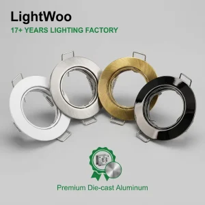 Modern Ceiling Housing G5.3 GU10 MR16 Spot Light Fixture 75mm LED Spotlight Aluminum Lamp Holders Lamp Bases Home