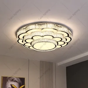 Modern Ceiling Lamp Luxury Crystal Lights Ceiling for Home House Lights Modern Indoor Ceiling Lights LED Gold Acrylic 15 90 100