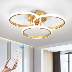 Modern Ceiling Lights 3000K-6000K Dimmable Recessed Ceiling Light Strip with Remote Control for Bedrooms Living Rooms