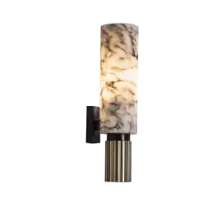 Modern Chinese Artistic Marble Living Room Wall Lamp Creative Designer Showroom Bedside Bedroom Wall Lamp