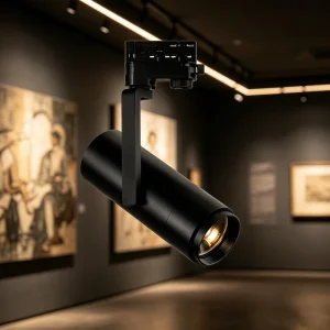 Modern Commercial Display Lighting 18W 24W High CRI Anti Glare Aluminum Body Dimmable LED Track Light for Exhibition