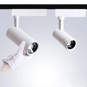 Modern Commercial LED Track Light Adjustable Color Temperature Display Hall Gallery Hotel Track Light COB Spot Light