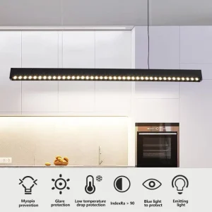 Modern Commercial Linear Lighting Systems Indoor Suspended Project Lamp Aluminum Profile Led Pendant Light