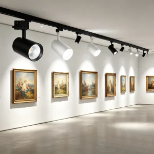 Modern Commercial Track Lighting Ceiling Adjustable Spotlights COB LED Track Light