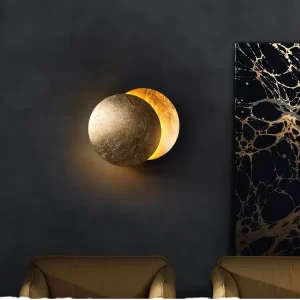Modern Contemporary Gold Hardware Wrought Iron Warm White LED Indoor Recessed Wall Lamp for Living Room Bedroom