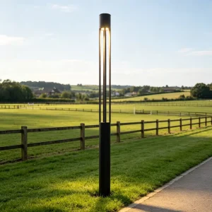 Modern Courtyard Light Round Aluminum Design LED Post Light with 3 Years Warranty