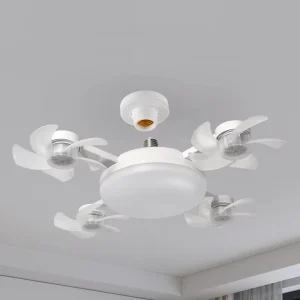 Modern Creative Low Floor Motor 50-60W Ceiling Lamp with Remote Control Simple Quiet Ceiling Fan with LED Lights