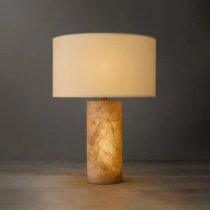 Modern Creative Marble Base Table Lamp Copper Bedside Lamp Artistic Decor Light for Bedroom Living Room Study Office Exhibition