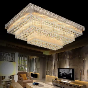 Modern Crystal Chandeliers & Pendant Lights Energy Saving 220V Compatible for Hotel Restaurant Living Room Home Decor