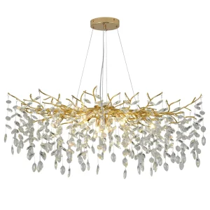 Modern Crystal Hanging Chandelier Pendant Light Big Ceiling Luxury Light