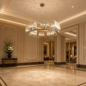 Modern Custom Decor Lighting Hotel Lamp Crystal Chandelier Lighting Luxury LED Modern Chandelier Hotel