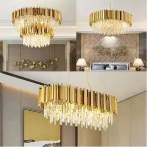 Modern Custom Round Large Nordic Chandeliers Bedroom Living Room Pendant Ceiling Light Led K9 Luxury Crystal Lamp Chandelier