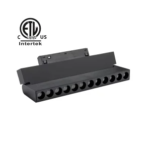 Modern Design 48V Magnetic Track Light Folding Grille Light Series ETL cETL CE SAA Approved for Bedroom Villa Embedded Install