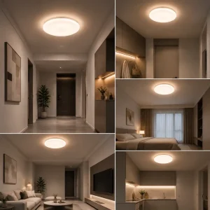 Modern Design 5CCT Mushroom LED Ceiling Light ETL Approved Flush Mount Surface Lamp CCT Select Switch Ra80 5 Year Warranty