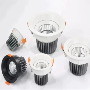 Modern Design Aluminum Adjustable LED Recessed Spotlight Anti-Glare for Retail Lighting in Fashion and Footwear Stores