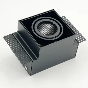 Modern Design Corridor LED Downlight Black Grille Recessed for Hotels and Living Room
