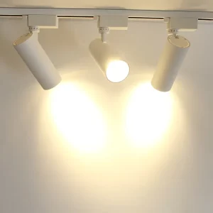 Modern Design Indoor Black White Rotate Adjustable Spotlight 10w 220v Dimmable Commercial Led Aluminum Body Track Lights