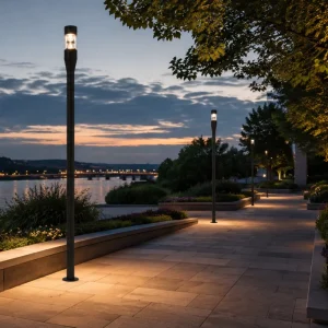 Modern Design LED Garden Light Outdoor Landscape Bollard Lamp for Luxury Villa Courtyard Pathway Lighting