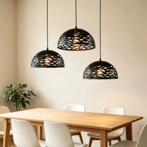 Modern Design Minimalist Metal Hanging Lamp Home Decorative E26 Iron LED Pendant Light for Kitchen Island