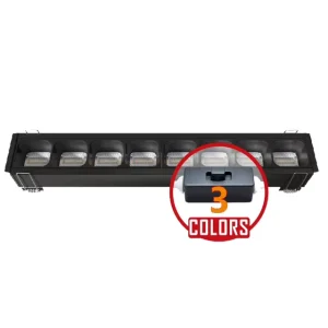 Modern Design New Release 3 Color Recessed LED Linear Lighting for Indoor Use Ceiling Main Light Embedded Aluminum Grille Light