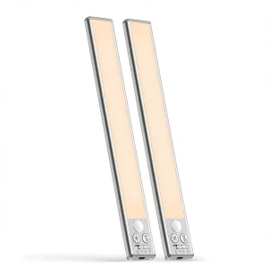 Modern Design Rechargeable Aluminum Cabinet Lights 84 LED 3 Color 5 Level Brightness 4 Modes