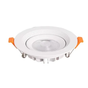 Modern Design Round LED Spotlight Air Tight Aluminum Matt White Housing Embedded Recessed Spotlights