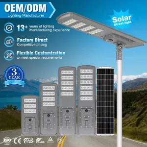 Modern Design Superior Quality Ip65 300W 400W 500W 600W Integrated Streetlight Die Casting Aluminum Led Solar Street Light