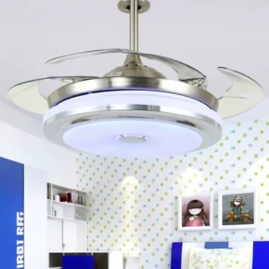Modern Designer Decorative Vintage Bedroom Home Lighting Flush Mount Led Fans Ceiling Lamp