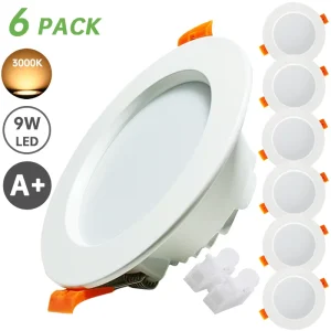 Modern Downlight LED Panel Light IP44 Waterproof Ultrathin Round Metal Recessed Mounted Easy to Install for Living Room Bedroom