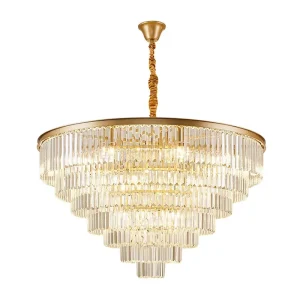 Modern E14 Crystal Ceiling Light Suspended Chandelier for Hotels Bedrooms Dining Rooms
