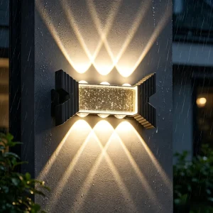 Modern Easy Installation Patio Courtyard Garden AC Powered IP65 Waterproof up and Down Exterior Wall Lamp