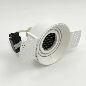 Modern Embossed LED Downlight Recessed Grille COB Dual Head Spotlight for Hotel Corridors Living Room Aluminum Lamp