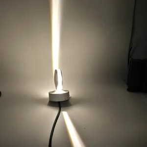 Modern European Linear 360 Degree LED Wall Lamps Aluminum Touch Control Warm White Plastic Shade Indoor