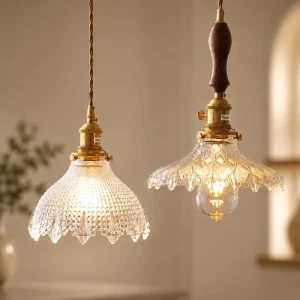 Modern Floral Iron Glass Chandelier with Faceted Crystal Beads Warm LED Pendant Light for Living Room Hotel Villa