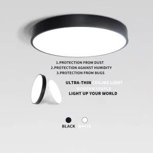 Modern Flush Mount Light Fixtures Ceiling Chandelier House Black LED Lighting Ceiling Recessed Bedroom LED Ceiling Lights