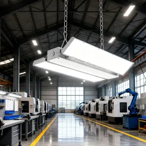 Modern Foldable LED Warehouse Light 150w LED Linear High Bay Fixture 150LM/W For High Ceiling Commercial Applications
