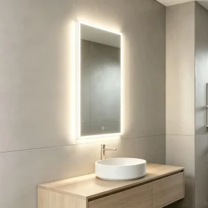 Modern Frameless LED Mirror Backlit Bathroom Vanity Mirror Touch Control High CRI90 IP44