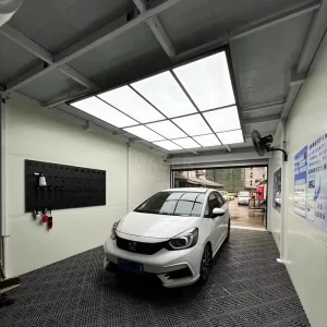 Modern Garage LED Light Square Car Ceiling Workshop Lighting Car Wash Lights for Car Coating Painting Booth 12 Grid System