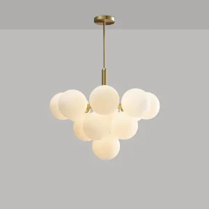Modern Glass Chandelier Lighting for Living Room Decoration Indoor Dining Pendant Light Restaurant Luxury Hanging Lamp Lustre