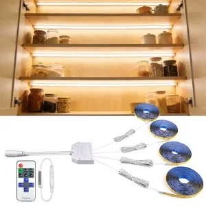 Modern Glass Door Wine Bar Cabinet LED Lighting COB Light Strips 48V Profile LED Light Flexible for Acoustic Wall Panels
