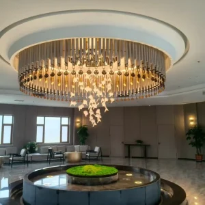 Modern Glass Falcon Chandelier for High End Residential Design