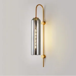 Modern Glass Led Wall Lights for Bedside Art Background Decoration Reading Lighting Stairs Aisle Lampshade Nordic Bedroom Sconce