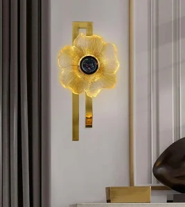Modern Glass Wall Light Collection White Clear Glass White Yellow 35 X 18 mm for Bedrooms Corridors