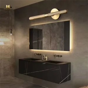 Modern Gold All Copper Led Wall Lamp Decoration Living Room Bedside Mirror Wall Lighting