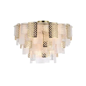 Modern Gold Round Luxury Ceiling Light for Bedroom