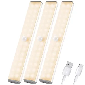 Modern High 6000K Daylight Rechargeable Wall-Mounted Dimmable LED Cabinet Lighting Kitchen Closet Wardrobe
