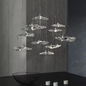 Modern Home Crystal Lustre Pendant Light Luxury Chandelier Lamp for Living Room