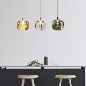 Modern Home Decorative Chandelier Dining Room Led Glass Kitchen Lamps Pendant Light