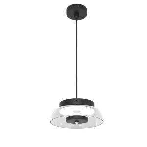Modern Hotel Dining Room Hanging Decorative Lighting Black Clear Round Design Ceiling Light Lamp