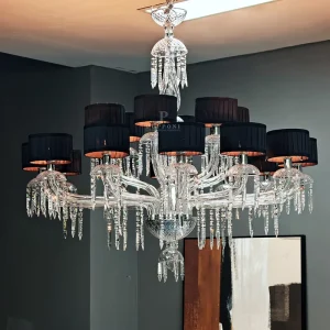 Modern Hotel Wedding Decorations Crystal Chandelier Pendant Light Big Hotel Home Luxury Crystal Style Chandelier Light